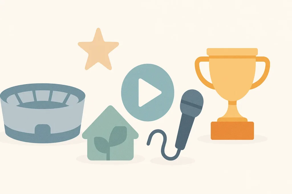 Sports & Entertainment Domains for media, events, and digital brands